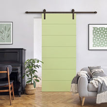 Load image into Gallery viewer, Painted Composite MDF Paneled Interior Sliding Barn Door with Hardware Kit
