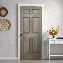 Load image into Gallery viewer, Vintage Stained Composite MDF 6-Panel Interior Door Slab
