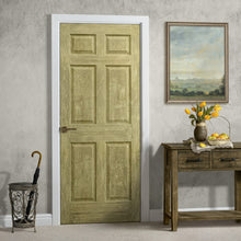 Load image into Gallery viewer, Vintage Stained Composite MDF 6-Panel Interior Door Slab
