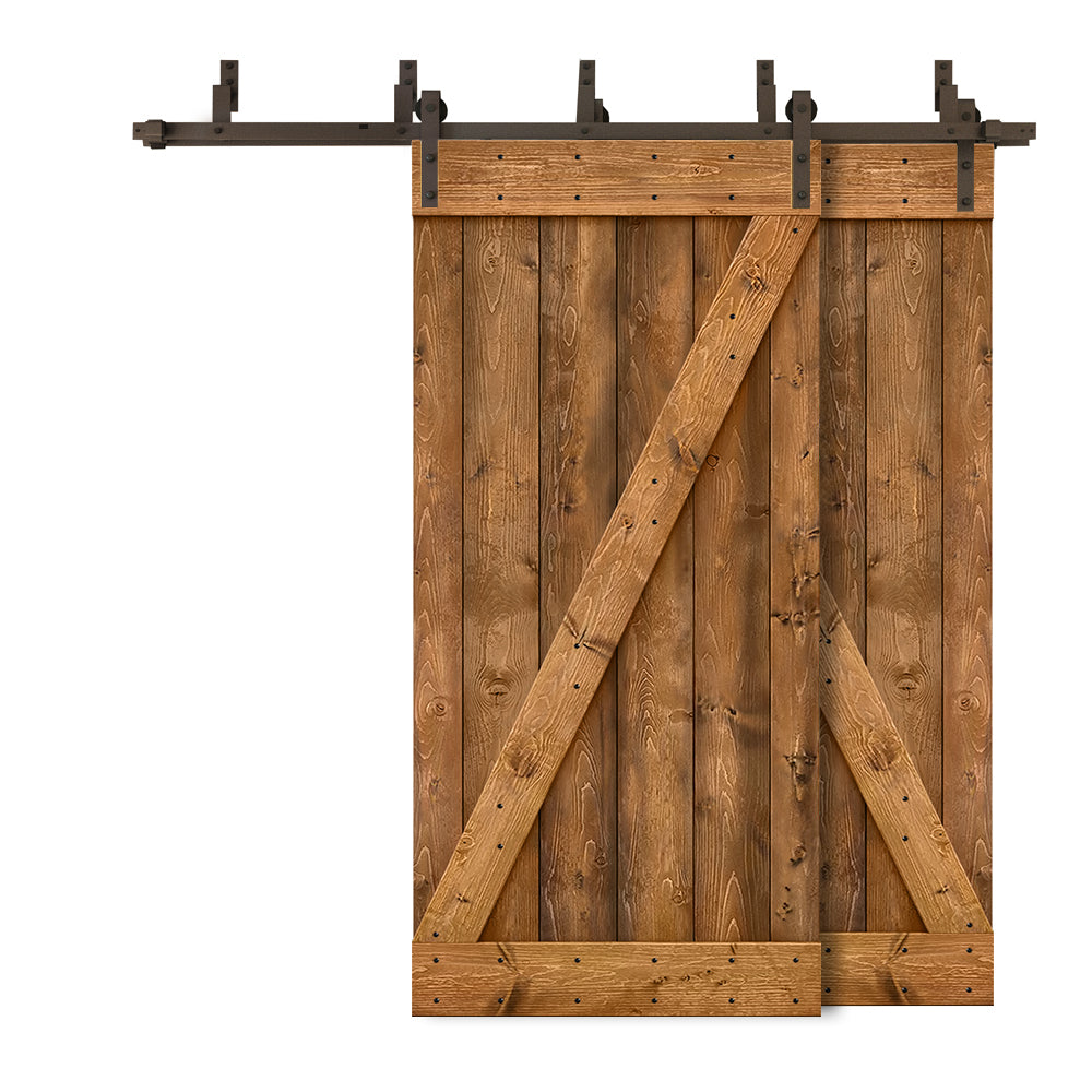 邦楽 DOOR Amazon.com: ZEKOO 10FT Single Track Bypass Sliding Barn Door