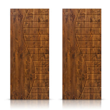 Load image into Gallery viewer, Paneled Hollow Core Solid Wood Double Closet Sliding Door Slabs
