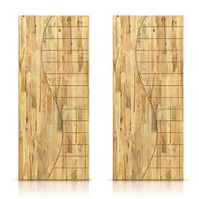 Load image into Gallery viewer, Paneled Hollow Core Solid Wood Double Closet Sliding Door Slabs
