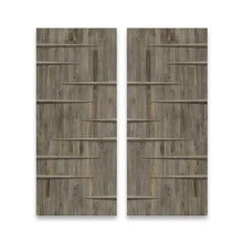 Load image into Gallery viewer, Paneled Hollow Core Solid Wood Double Closet Sliding Door Slabs
