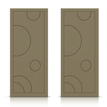 Load image into Gallery viewer, Bubble Pattern Hollow Core Stained Composite MDF Double Closet Sliding Doors
