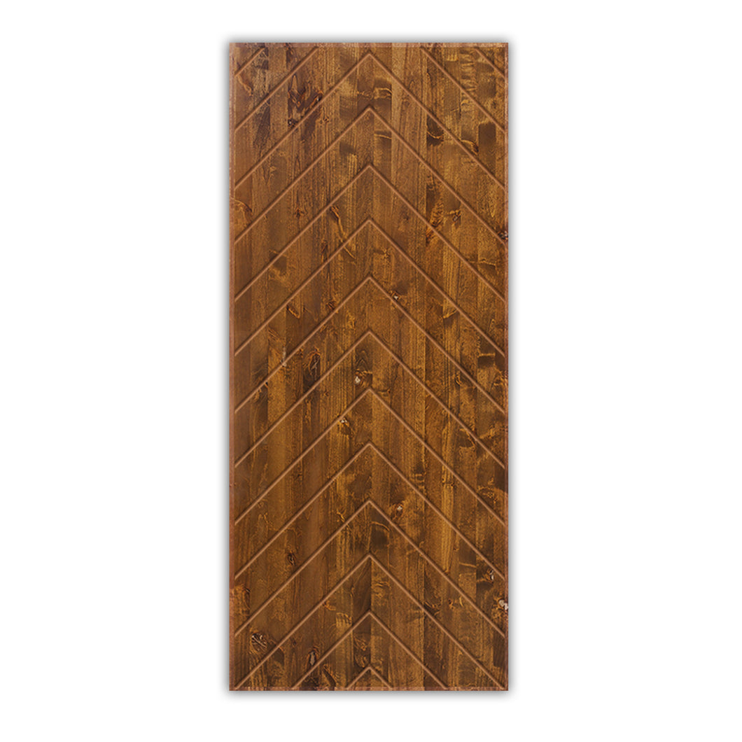 Herringbone Pattern Hollow Core Solid Wood Interior Door Slab