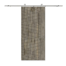 Load image into Gallery viewer, Solid Wood Modern Interior Sliding Barn Door with Hardware Kit
