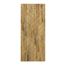Load image into Gallery viewer, Chevron Arrow Pattern Hollow Core Solid Wood Door Slab for Pocket Door
