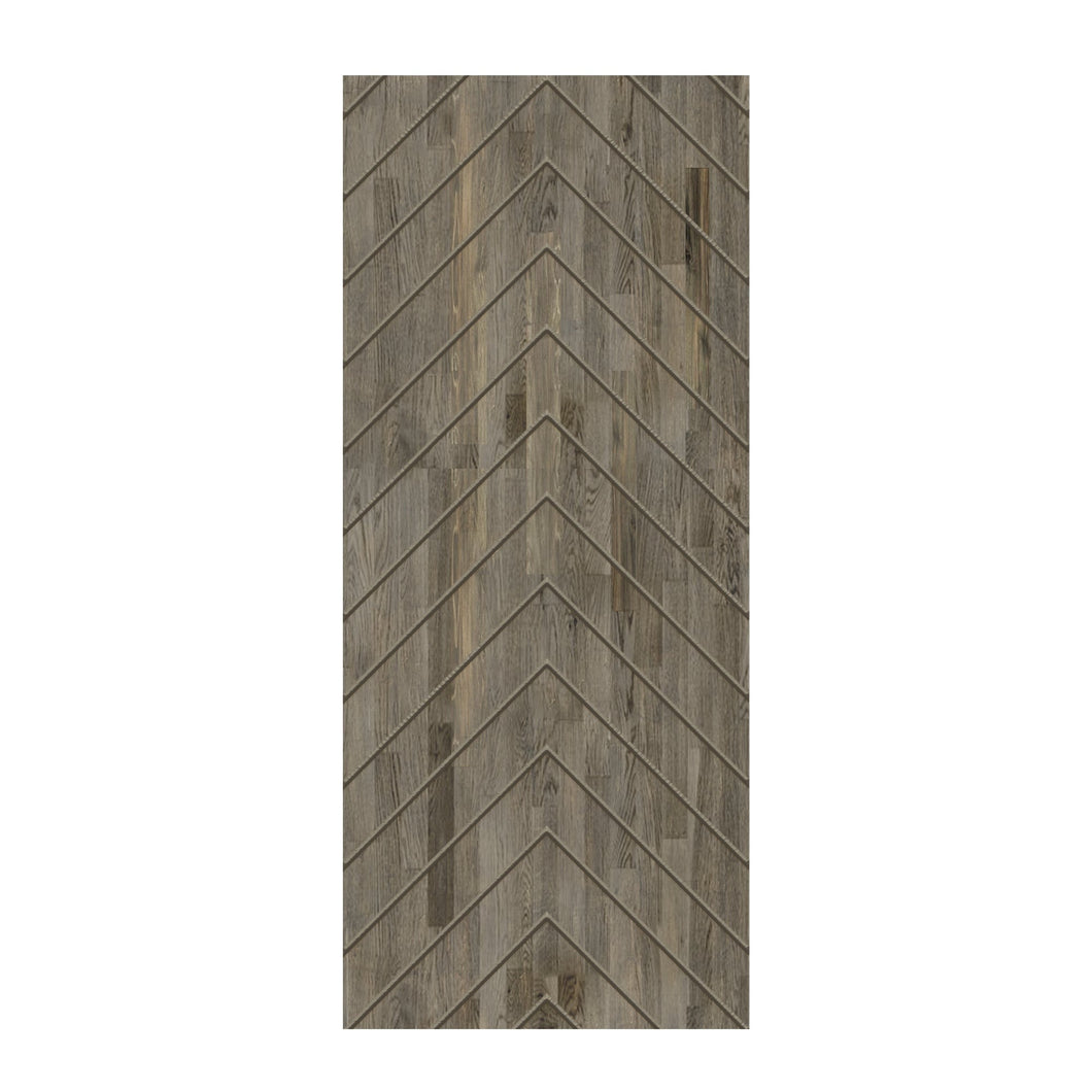 Herringbone Pattern Hollow Core Solid Wood Door Slab for Pocket Door