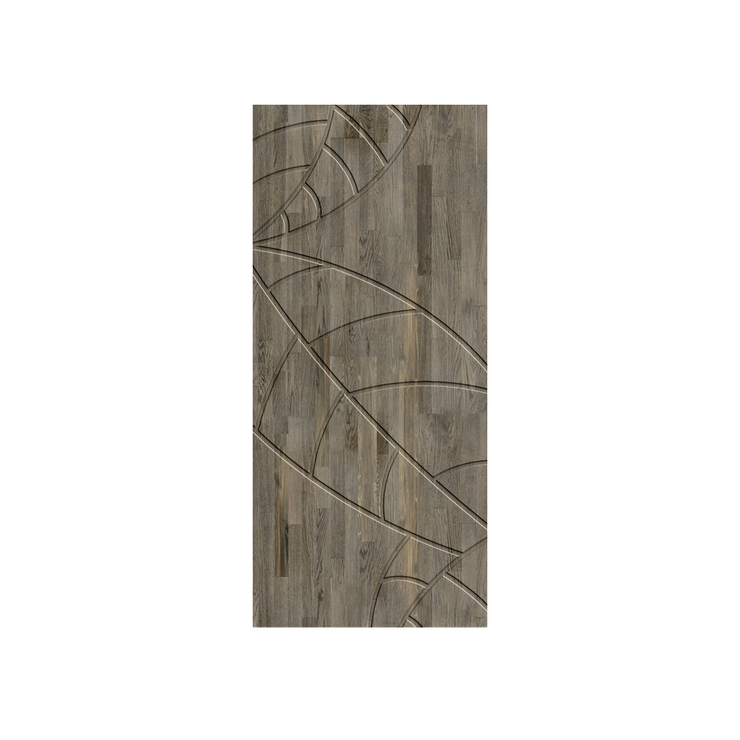 Leaf Pattern Hollow Core Solid Wood Door Slab for Pocket Door