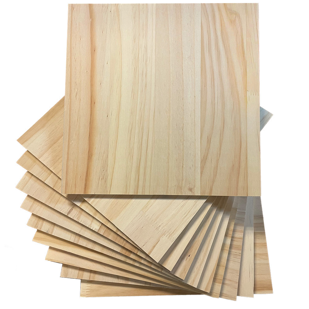 Pre-Cut Wood Board 1/2 Inches 12 mm Thick Pine Wooden Boards for Carpenty Interior Design Hobby Crafts and More with Smooth Unfinished Sides