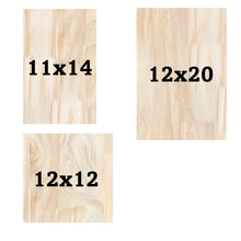 Load image into Gallery viewer, Pre-Cut Wood Board 1/2 Inches 12 mm Thick Pine Wooden Boards for Carpenty Interior Design Hobby Crafts and More with Smooth Unfinished Sides
