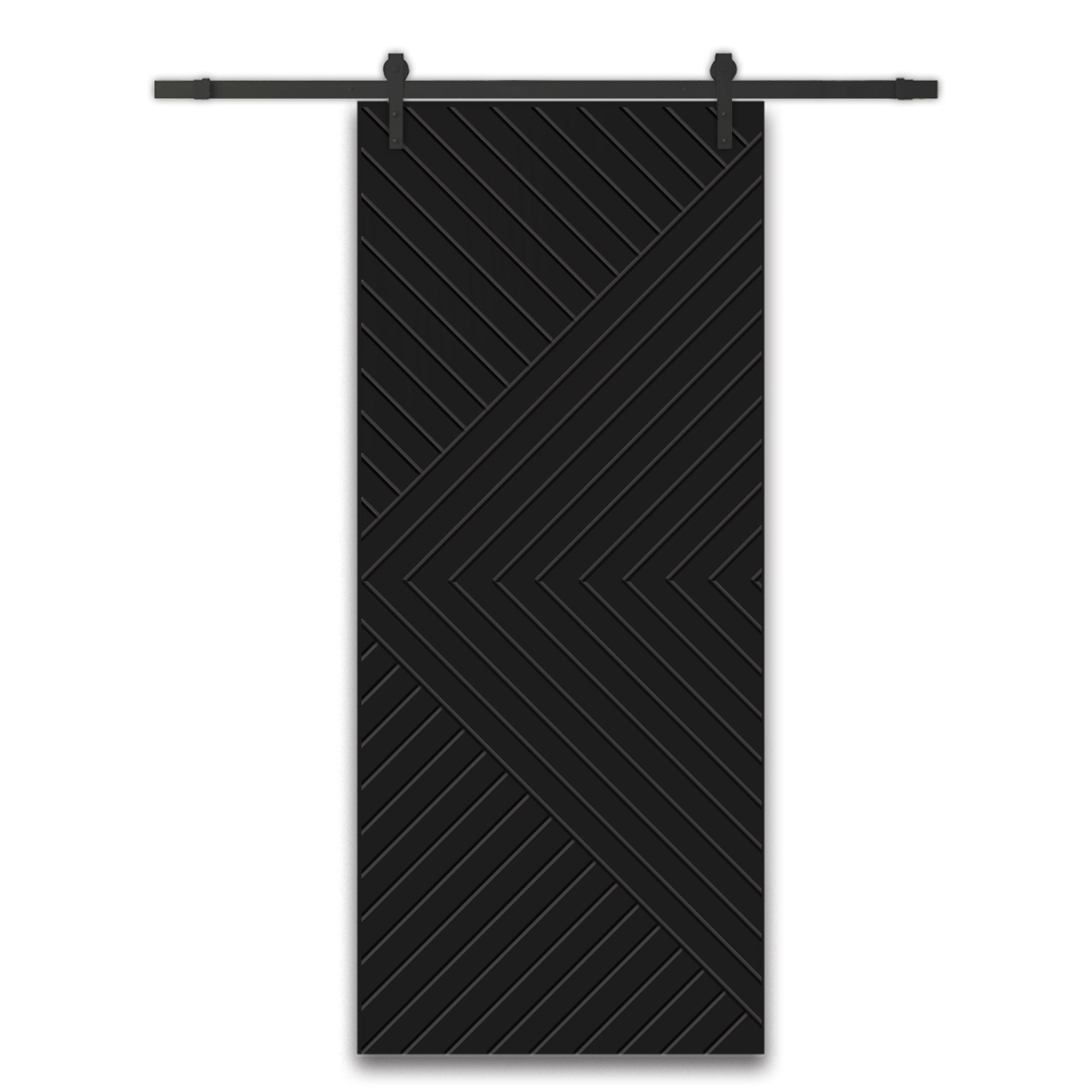 Chevron Arrow Pattern Sliding Barn Door