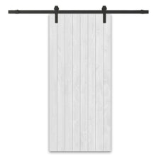 Load image into Gallery viewer, Paneled Solid Pine Wood Interior Sliding Barn Door with Hardware Kit
