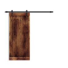 Load image into Gallery viewer, Japanese Series Pre Assemble Stained Wood Interior Sliding Barn Door with Hardware Kit
