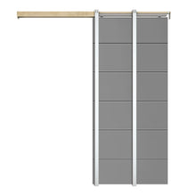 Load image into Gallery viewer, Painted Composite MDF Sliding Door with Pocket Door Frame and Hardware Kit

