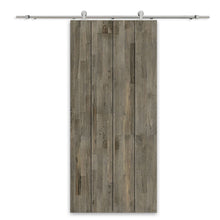 Load image into Gallery viewer, Paneled Solid Pine Wood Interior Sliding Barn Door with Hardware Kit
