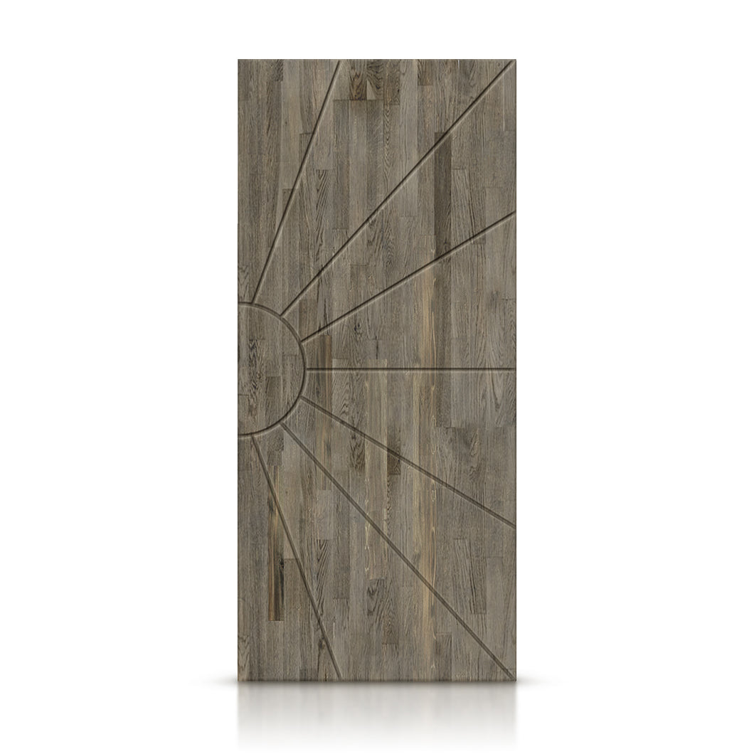 Sun Pattern Hollow Core Solid Wood Door Slab for Pocket Door