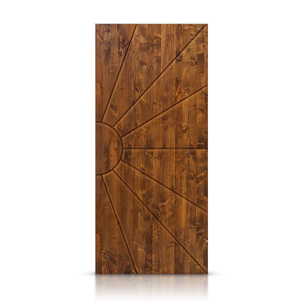 Sun Pattern Hollow Core Solid Wood Interior Door Slab