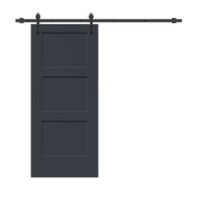 Load image into Gallery viewer, Composite MDF 3 Panel Equal Style Interior Sliding Barn Door with Hardware Kit
