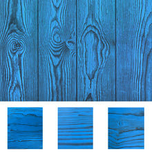 Load image into Gallery viewer, Tongue and Groove Wire Brushed Thermally Modified Blue Stained Knotty Pine Wood Board
