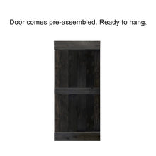 Load image into Gallery viewer, Mid-Bar Pre Assembled Stained Wood Interior Double Sliding Barn Door with Hardware Kit
