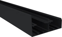 Load image into Gallery viewer, 72 in. Black Aluminum Sliding Bypass Track and Hardware Set for 2 Door System
